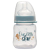 NIP Baby accessories WIDE NECK BOTTLE   OUR LITTLE STAR BLUE   (ROUND TEAT-S) 150ML