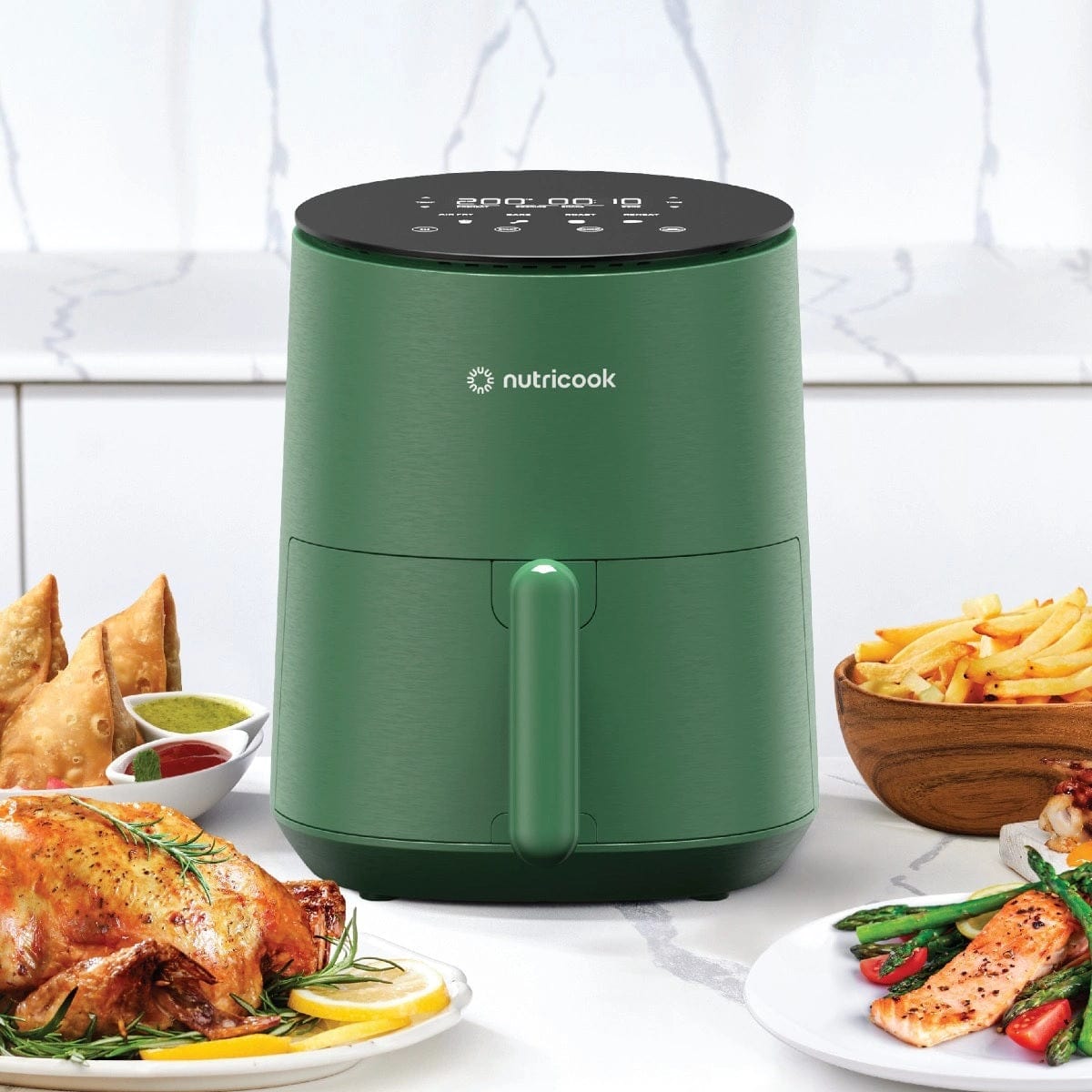 Nutricook Home & Kitchen Nutricook Air Fryer Mini V2 3.3 L, Green