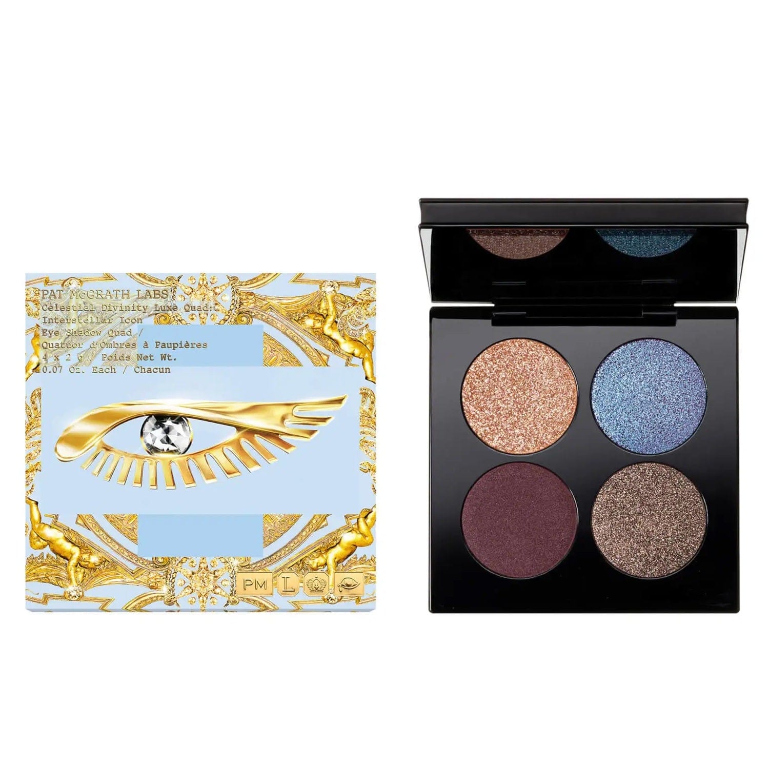 Pat McGrath Labs Beauty Pat McGrath Labs Celestial Divinity Luxe Eyeshadow Quad 8g - In Interstellar Icon