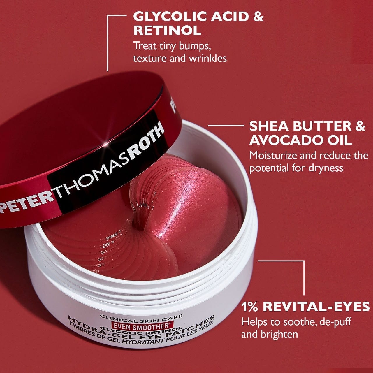 Peter Thomas Roth Beauty Peter Thomas Roth Even Smoother Glycolic Retinol Hydra-gel Eye Patches