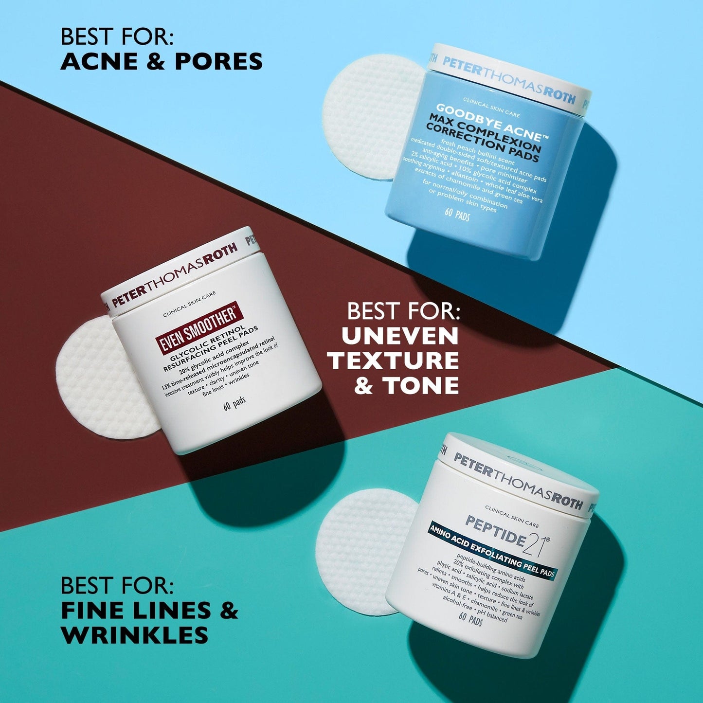 Peter Thomas Roth Beauty Peter Thomas Roth Even Smoother Glycolic Retinol Resurfacing Peel Pads