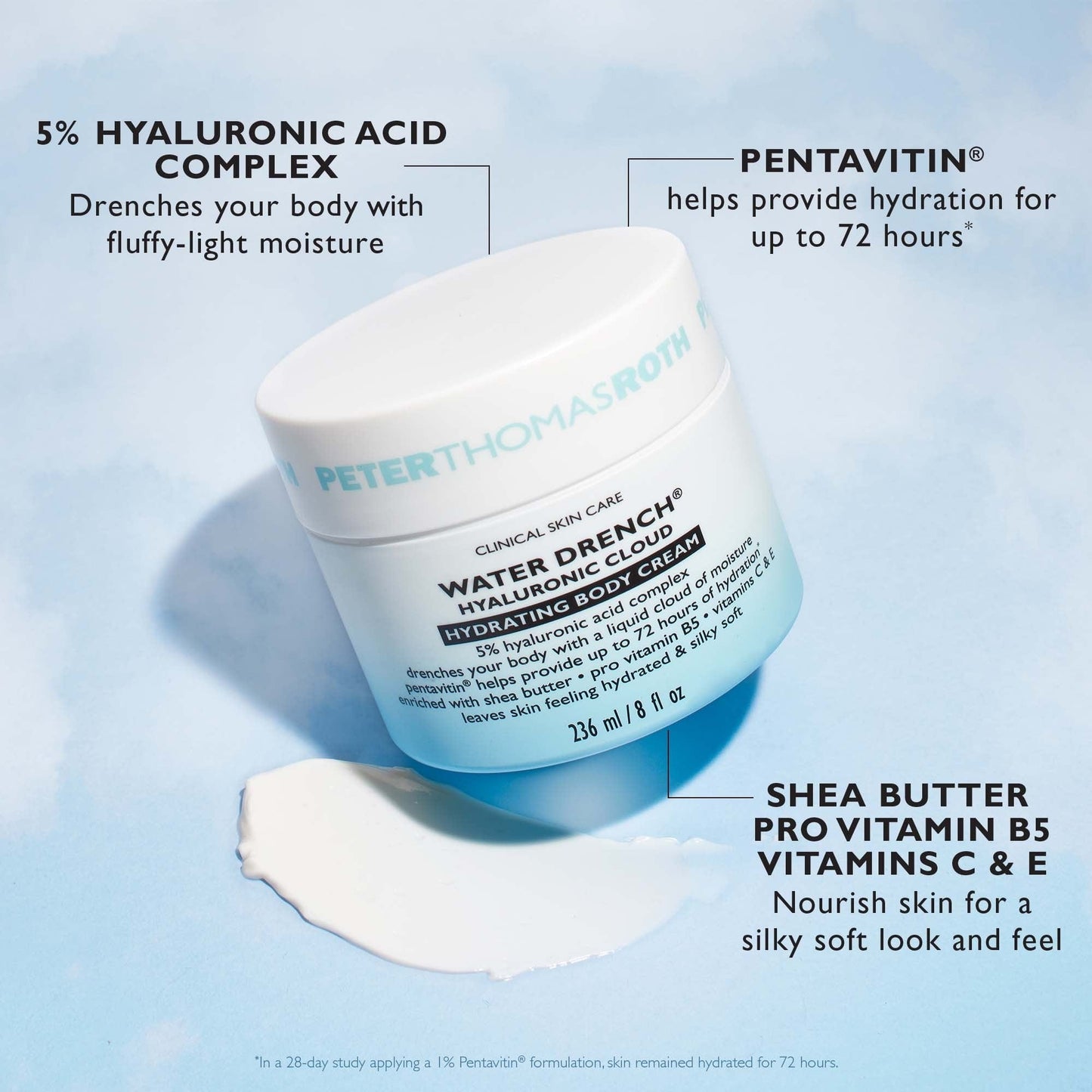 Peter Thomas Roth Beauty Peter Thomas Roth Water Drench Hyaluronic Acid Hydrating Body Cream 236ml