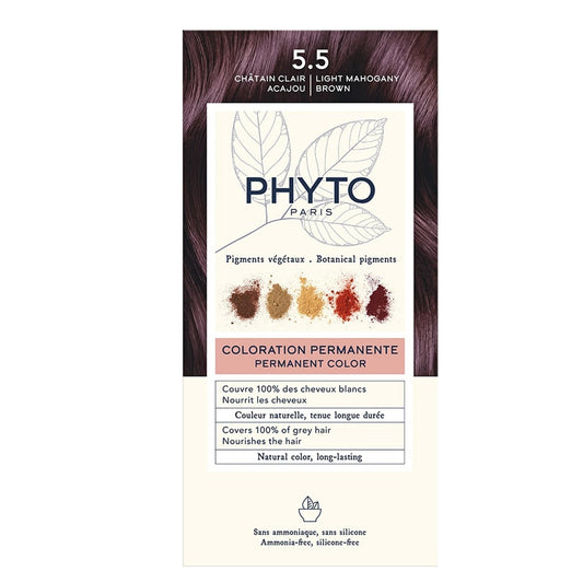 Phyto Beauty Phyto Phytocolor Permanent Hair Dye - 5.5 Light Mahogany Brown