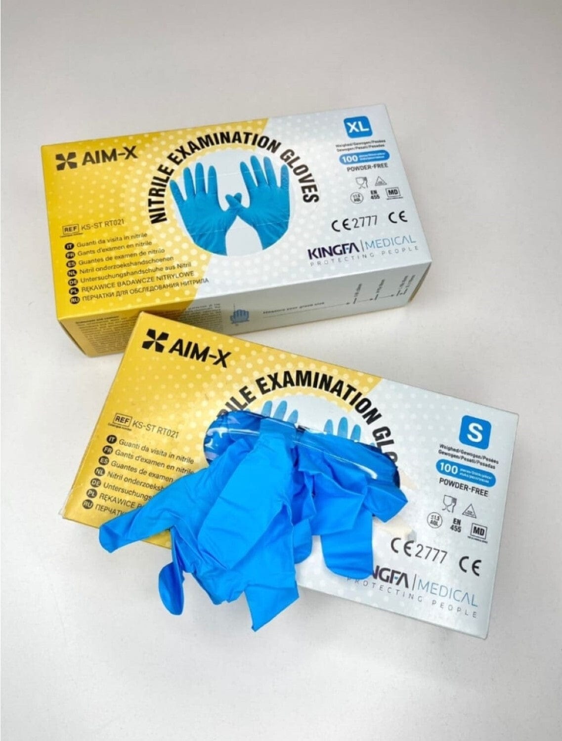 Pikkaboo Babies Aim-X Medical Nitrile Powder-Free Examination Gloves - M