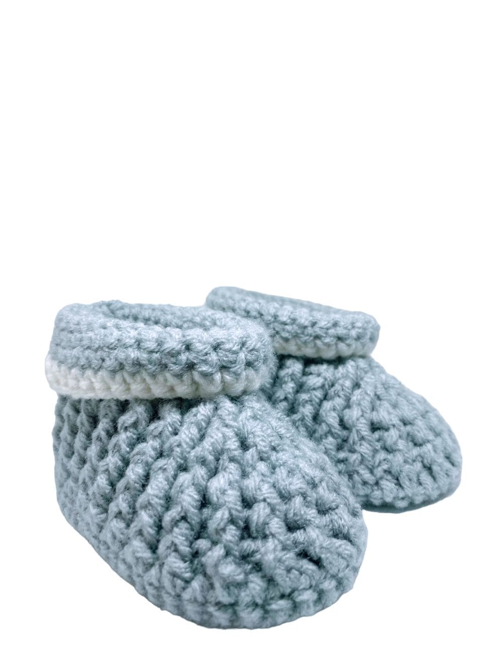 Pikkaboo Babies Pikkaboo Cuddles and Snuggles Crochet Baby Booties - Grey