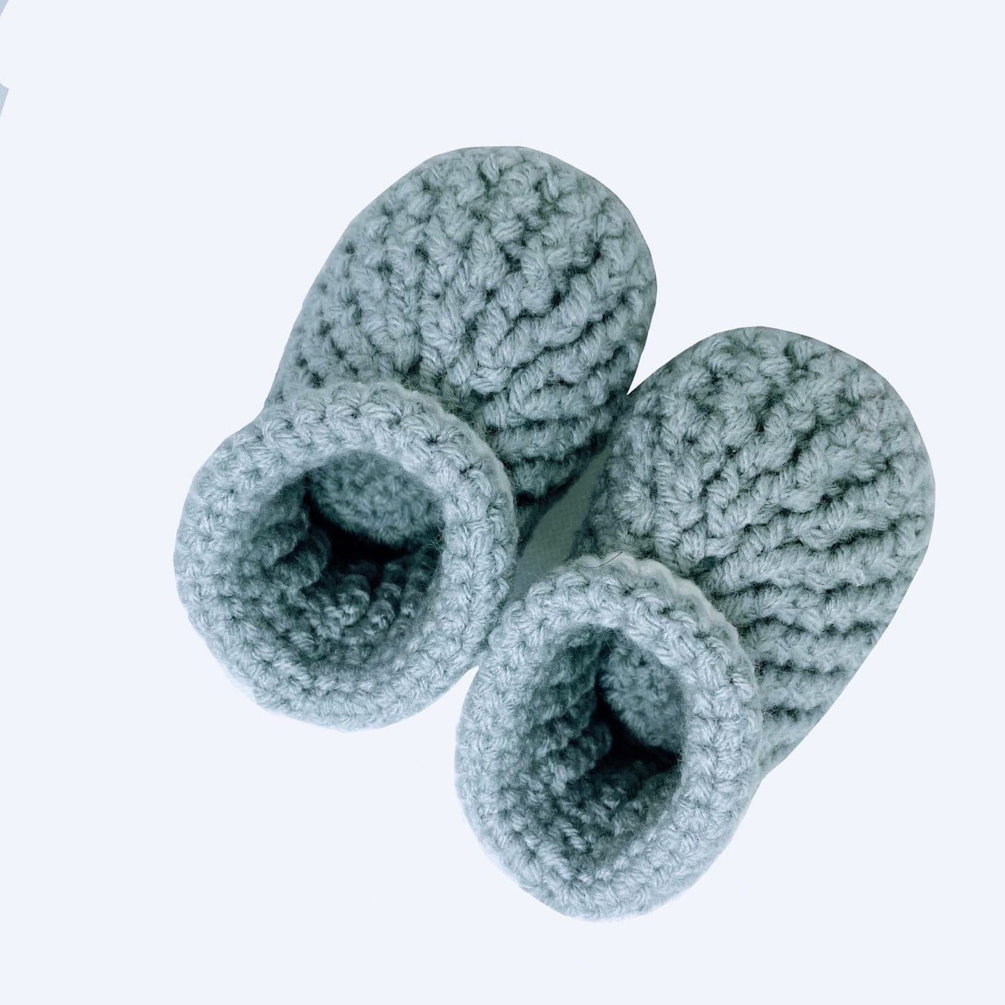 Pikkaboo Babies Pikkaboo Cuddles and Snuggles Crochet Baby Booties - Grey