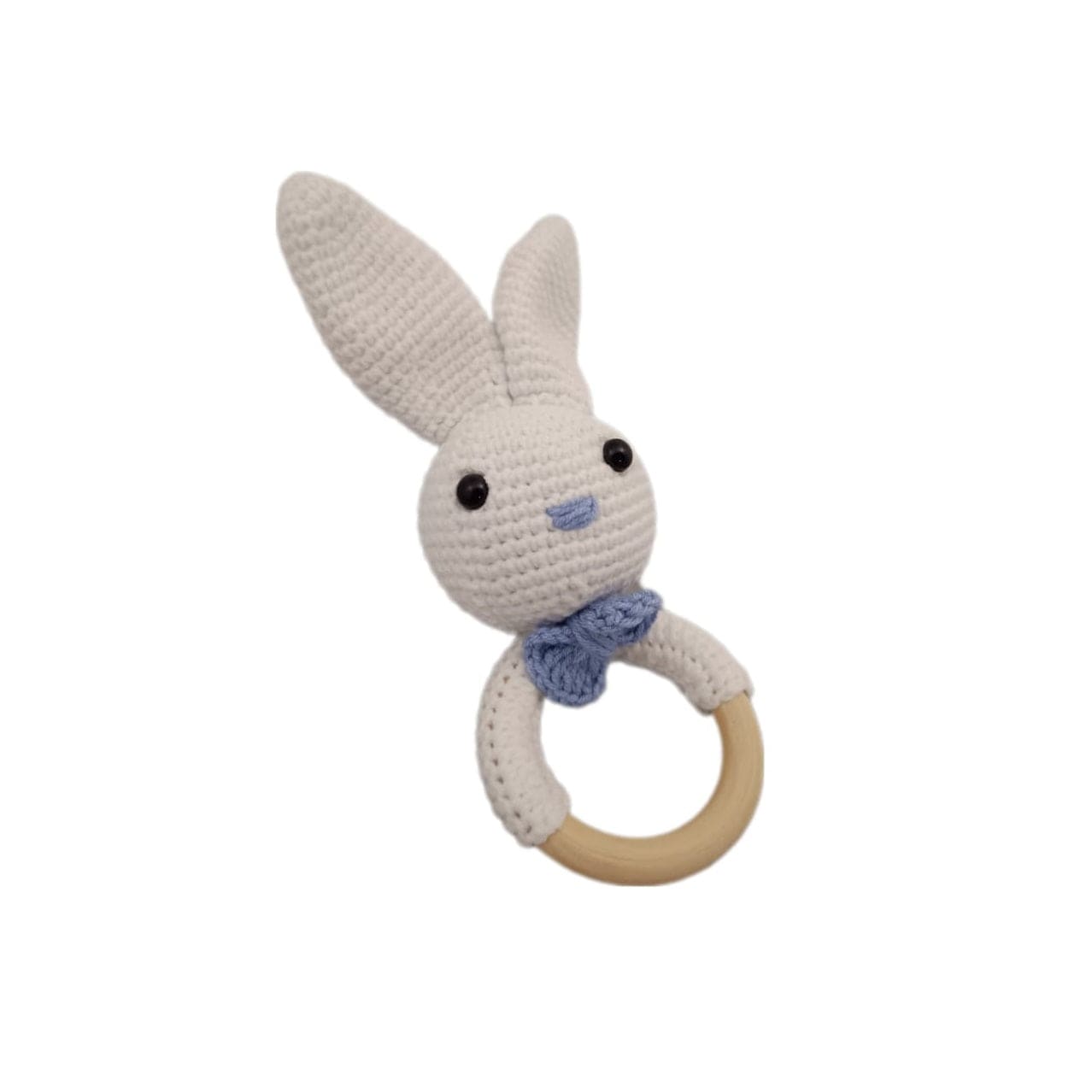 Pikkaboo Babies Pikkaboo HeavenlyHugs Mr. Rabbit Handmade Crochet Teether