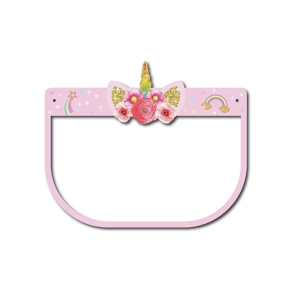 Pikkaboo Babies Pikkaboo- Kids Protective Face Shield Visor With Elastic Band - Unicorn