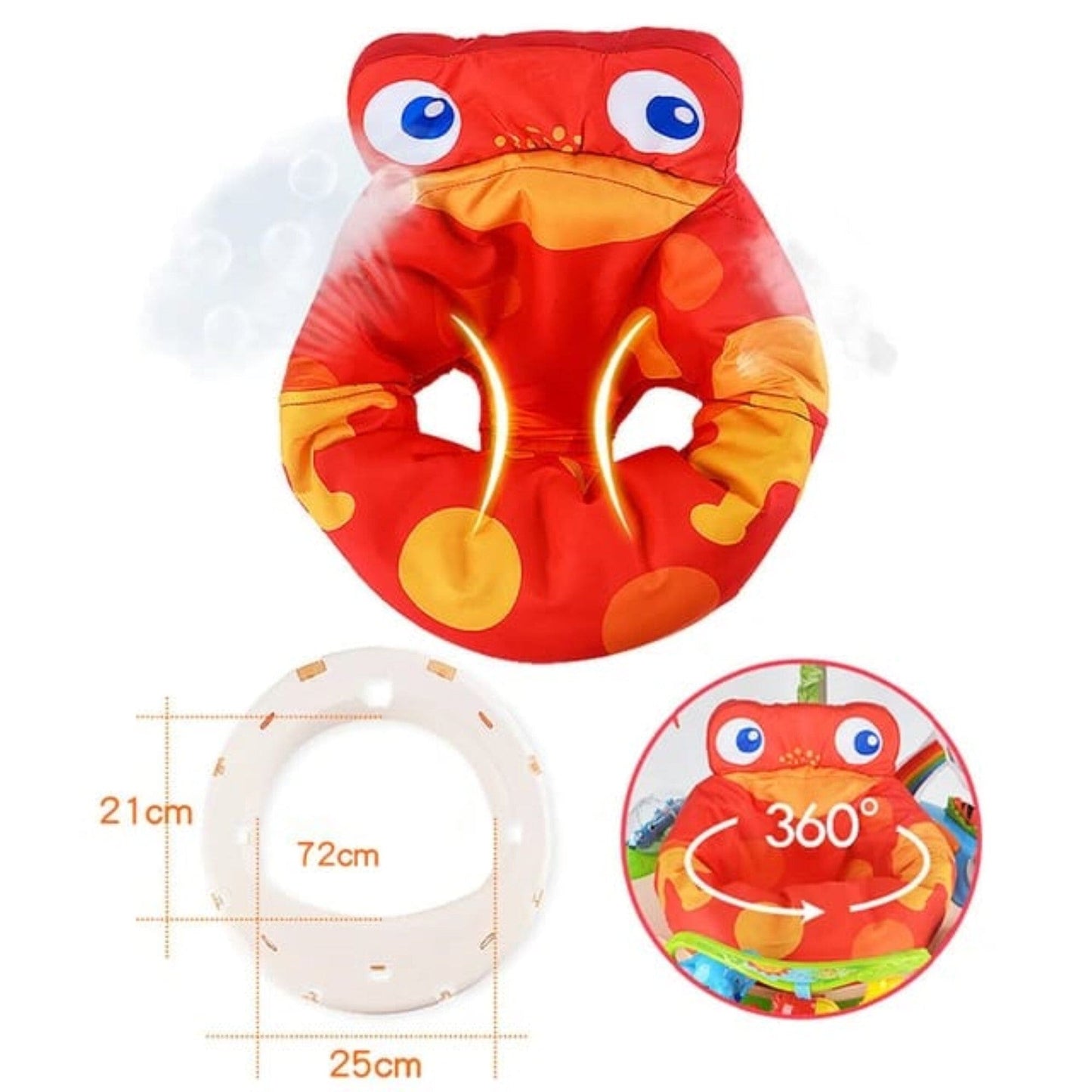 Pikkaboo Babies Pikkaboo Musical Frog Baby Jumperoo