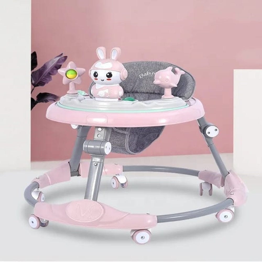 Pikkaboo Babies Pikkaboo RforRabbit Roll & Learn Baby Walker - Pink