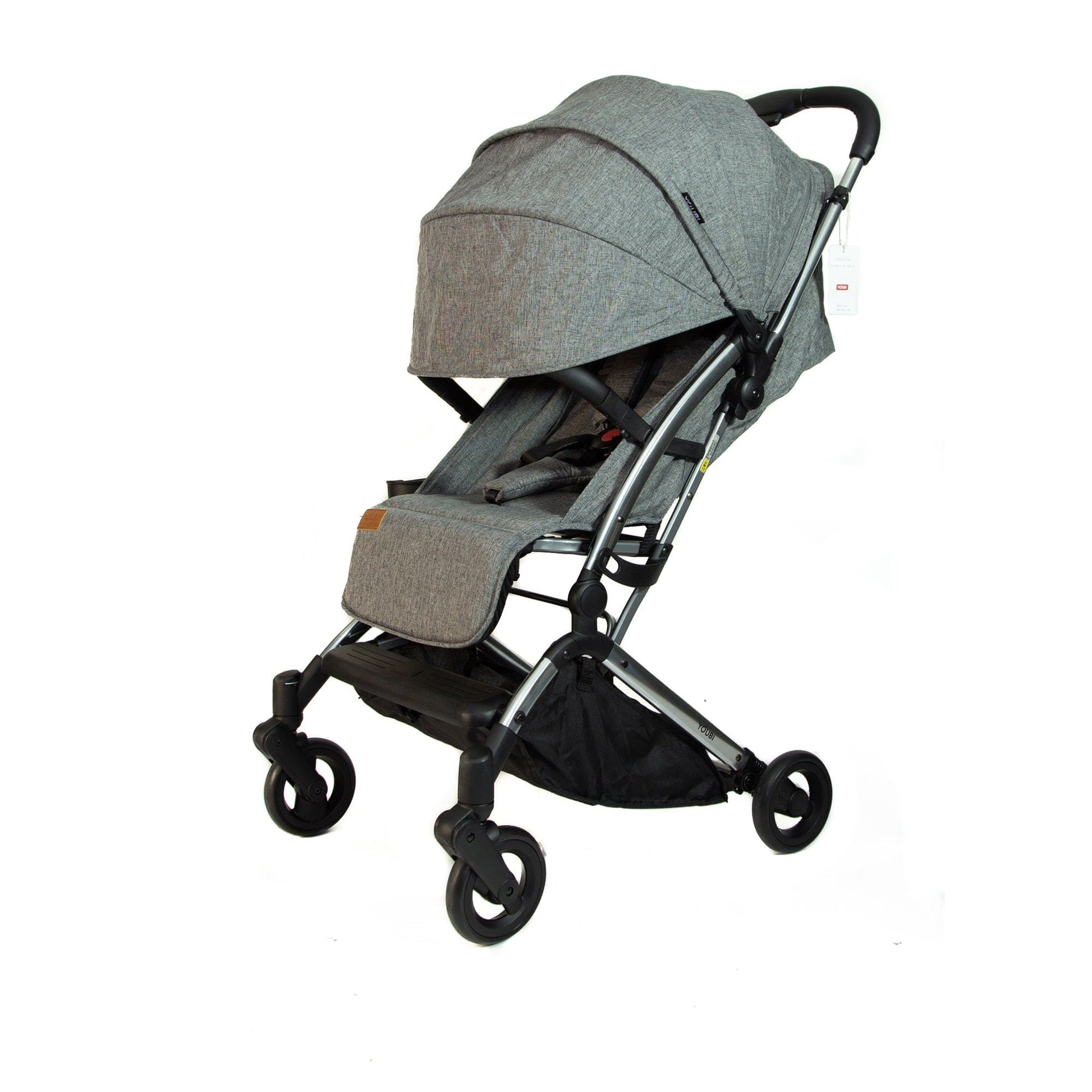 Pikkaboo Babies Youbi Toddler German Travel Light Stroller-Grey with New Born Attachment