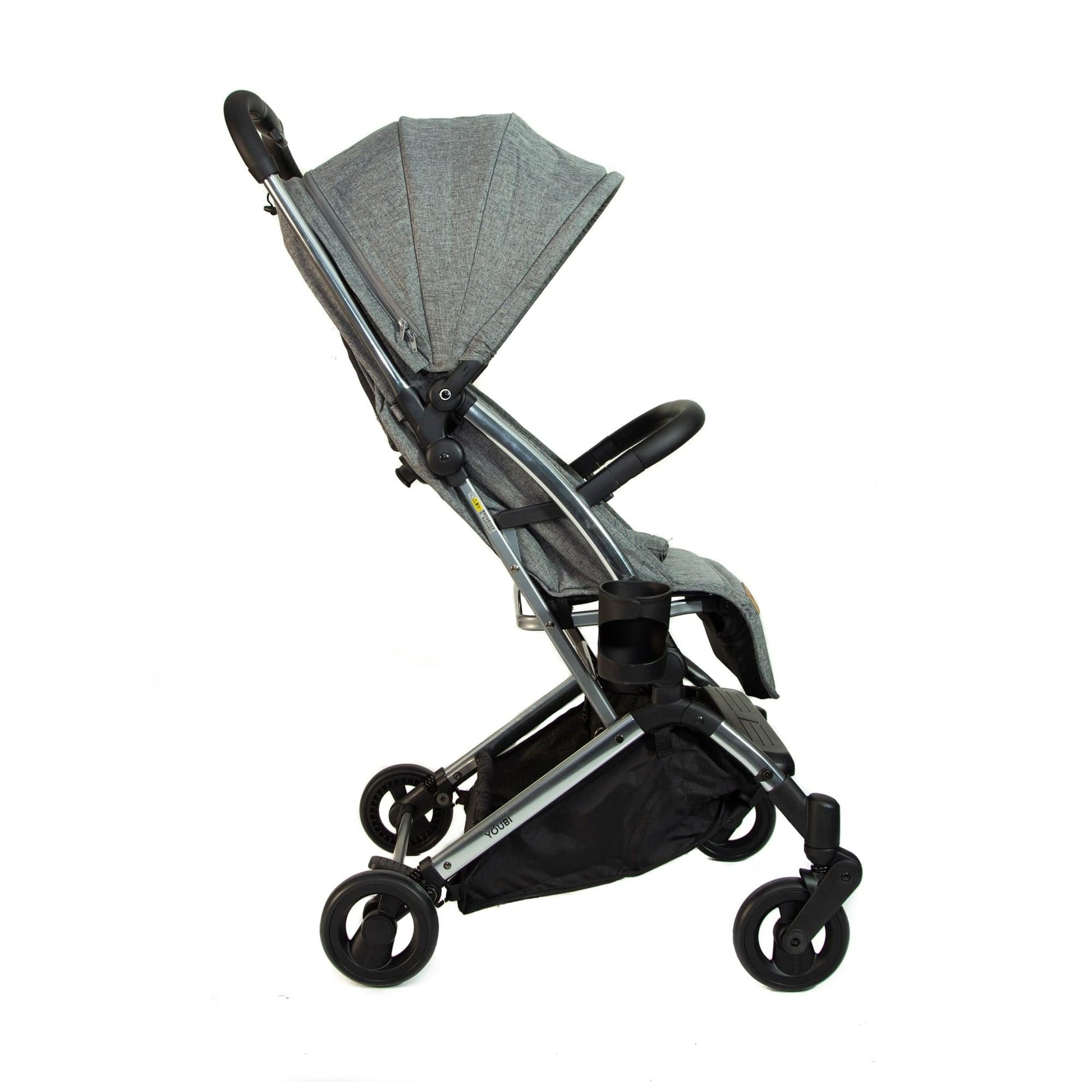 Pikkaboo Babies Youbi Toddler German Travel Light Stroller-Grey with New Born Attachment