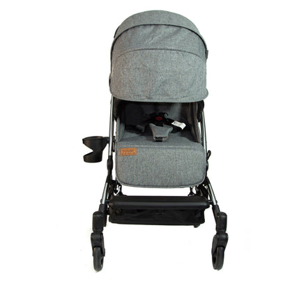Pikkaboo Babies Youbi Toddler German Travel Light Stroller-Grey with New Born Attachment