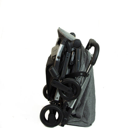 Pikkaboo Babies Youbi Toddler German Travel Light Stroller-Grey with New Born Attachment