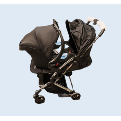 Pikkaboo Babies Youbi Toddler German Travel System with New Born Attachment - Black