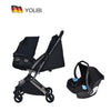 Pikkaboo Babies Youbi Toddler German Travel System with New Born Attachment - Black