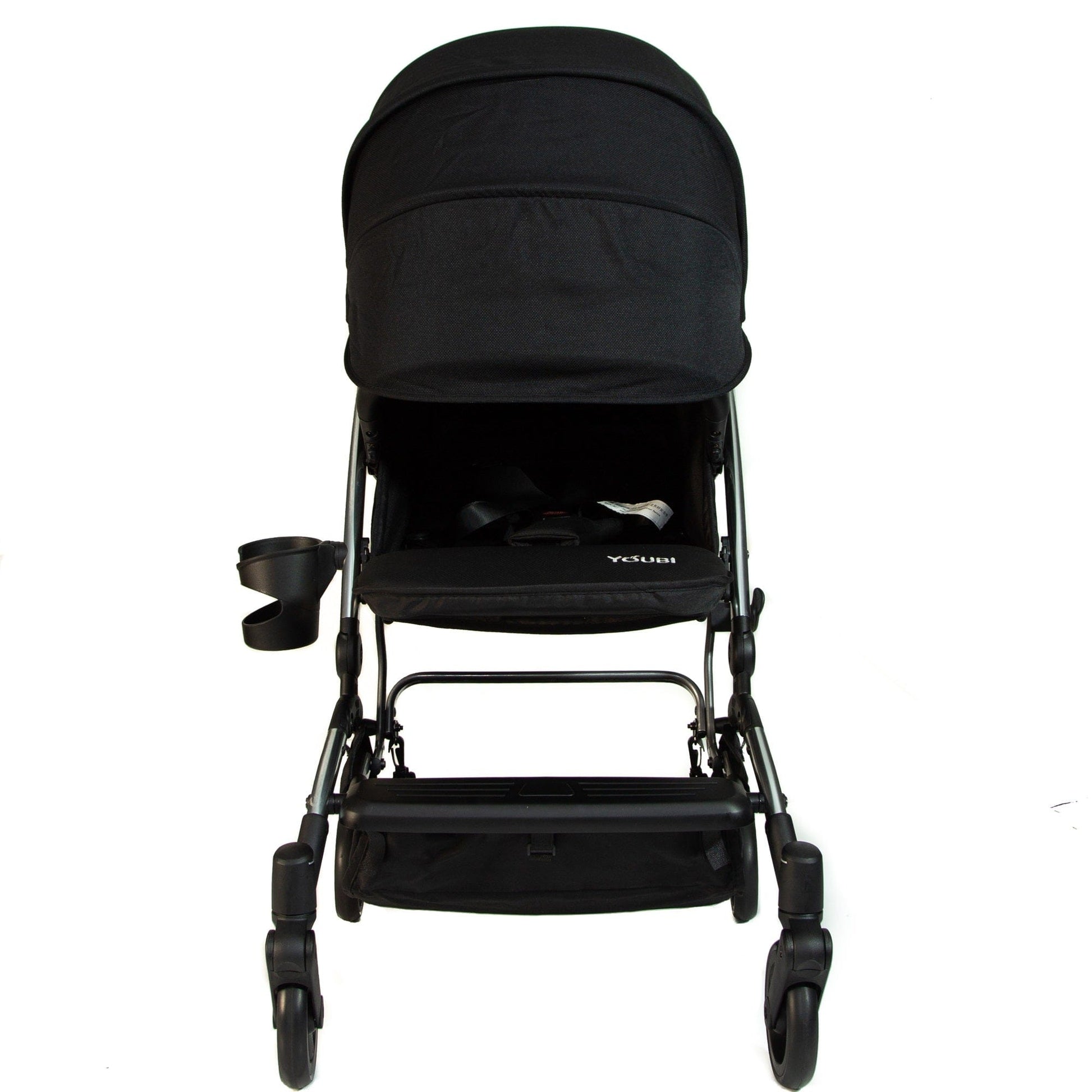Pikkaboo Youbi Youbi Toddler German Travel Light Stroller-Black with New Born Attachment
