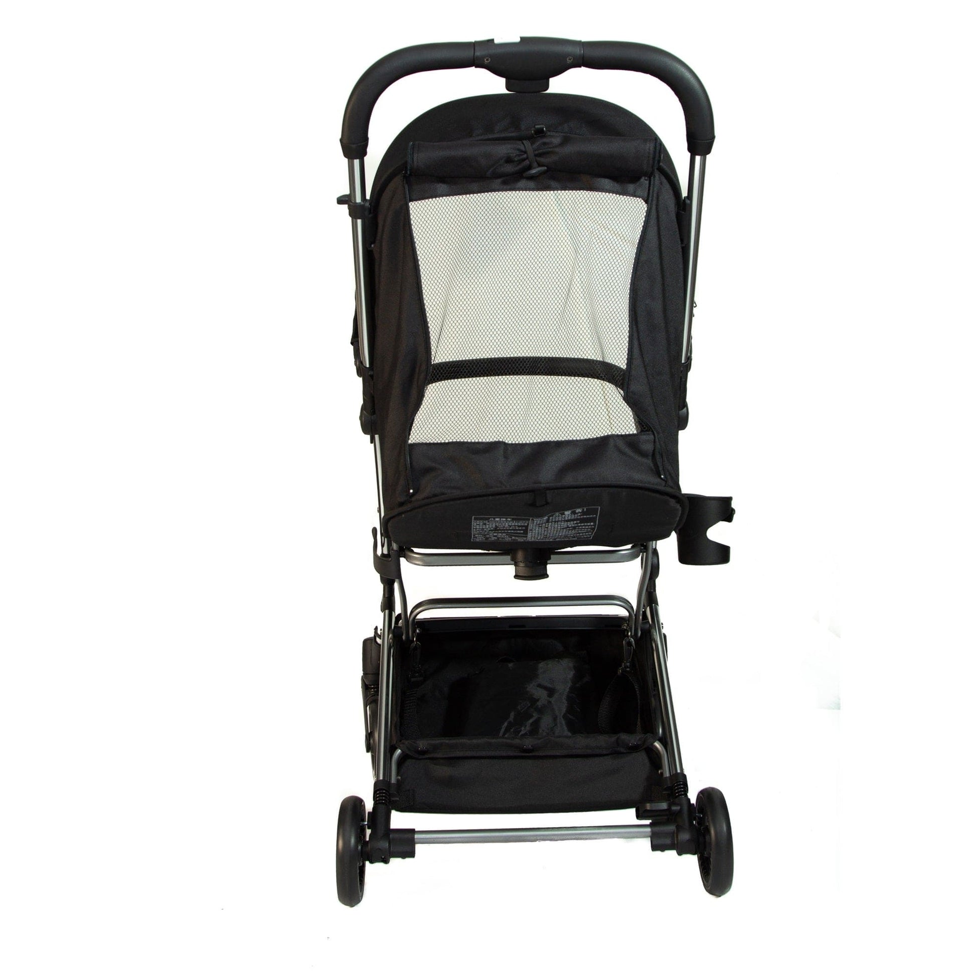Pikkaboo Youbi Youbi Toddler German Travel Light Stroller-Black with New Born Attachment