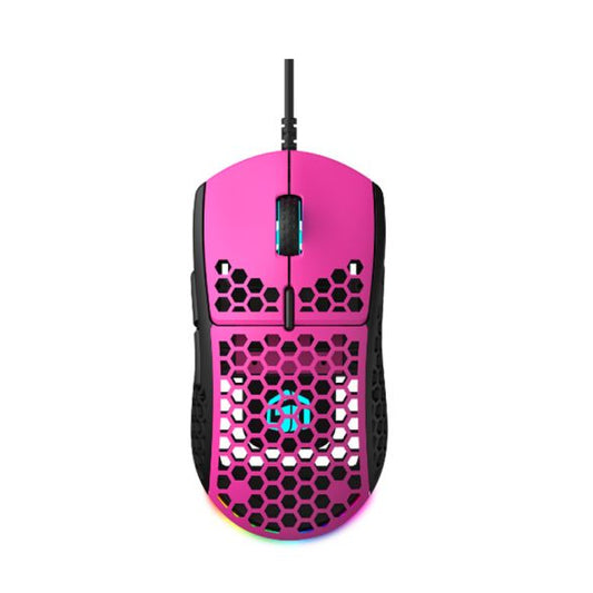 GamerTek GM16 Ultralight Precision Gaming Mouse - Raspberry