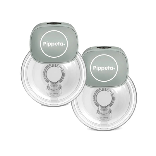 Pippeta LED Wearable Hands Free Breast Pump | Sea Salt (Pack of 2)