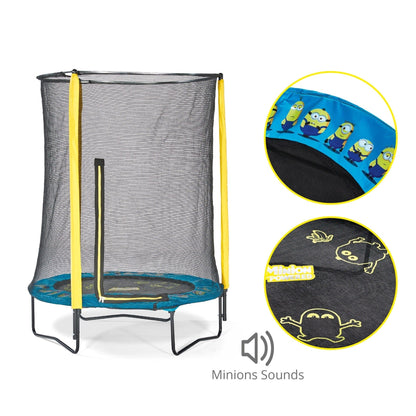 Plum Oudoor Plum Minions 4.5ft Trampoline & Enclosure