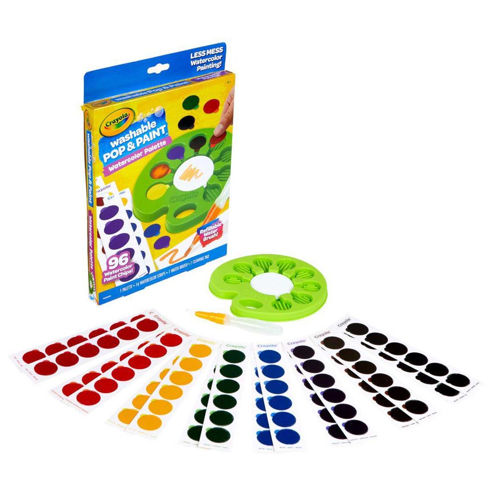 Crayola Pop Paint Washable Watercolor Palette