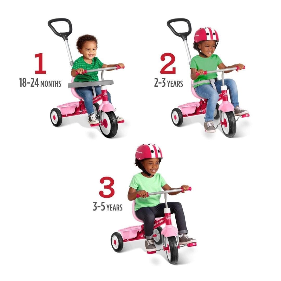 Radio Flyer Babies Radio Flyer 3-in-1 Stroll N Trike - Pink