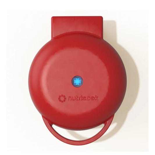Nutricook Mini Waffle Maker Red