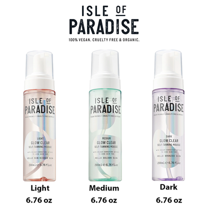 Isle of Paradise Glow Clear Self-Tanning Mousse - Dark 200ml