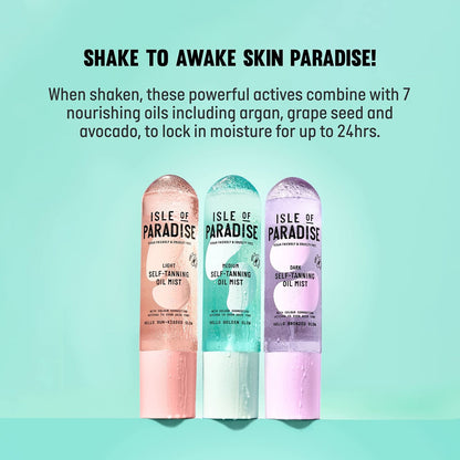 Isle of Paradise Light Self-Tanning Oil Mist 200ml