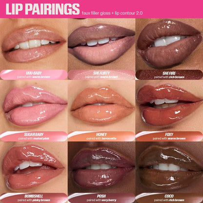 Huda Beauty Faux Filler Extra Shine Lip Gloss 3.9ml