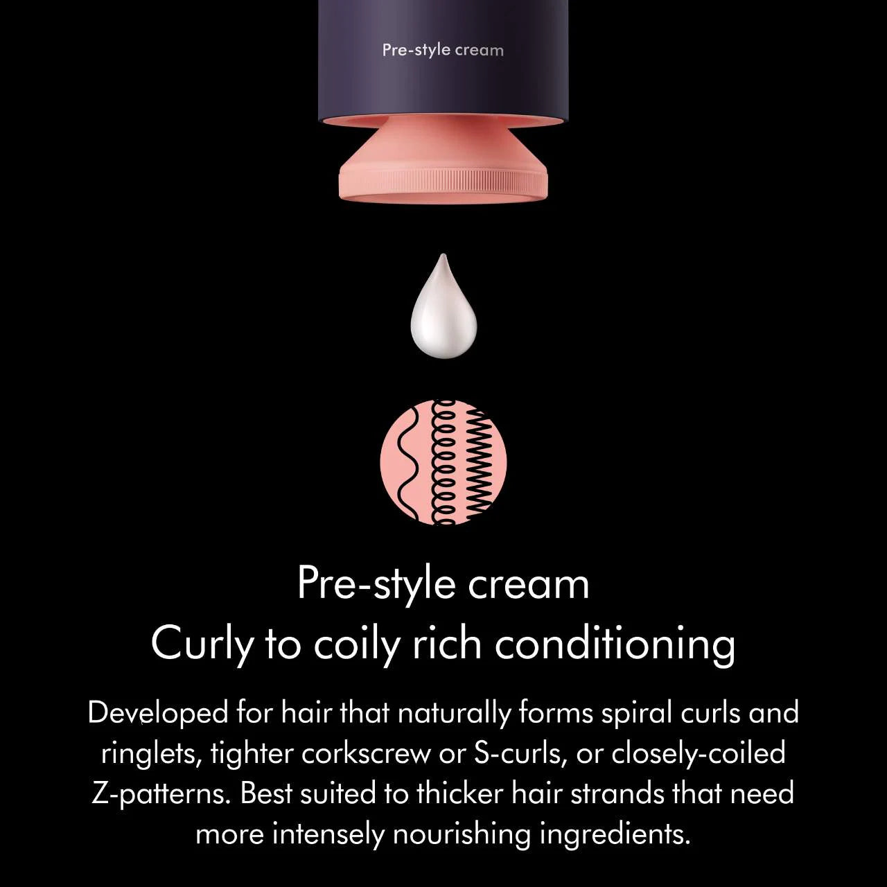 Dyson Pre-Style Cream Curly to Coily Rich 100ml
