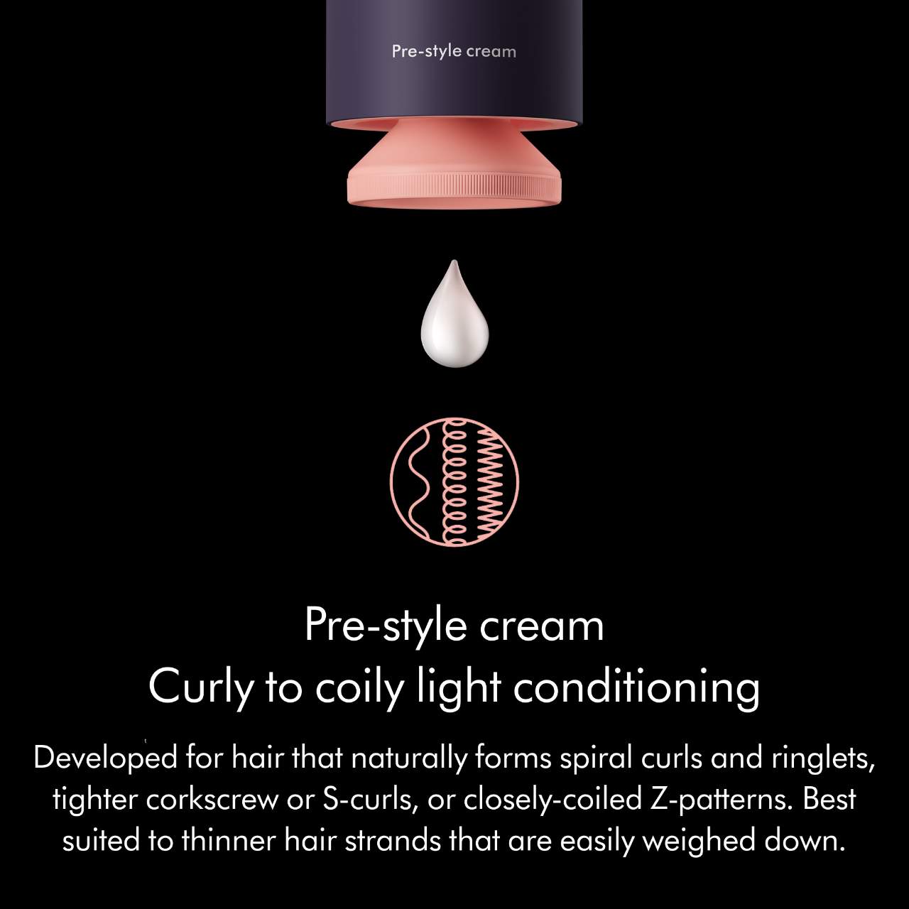 Dyson Pre-Style Cream Curly to Coily Light 100ml