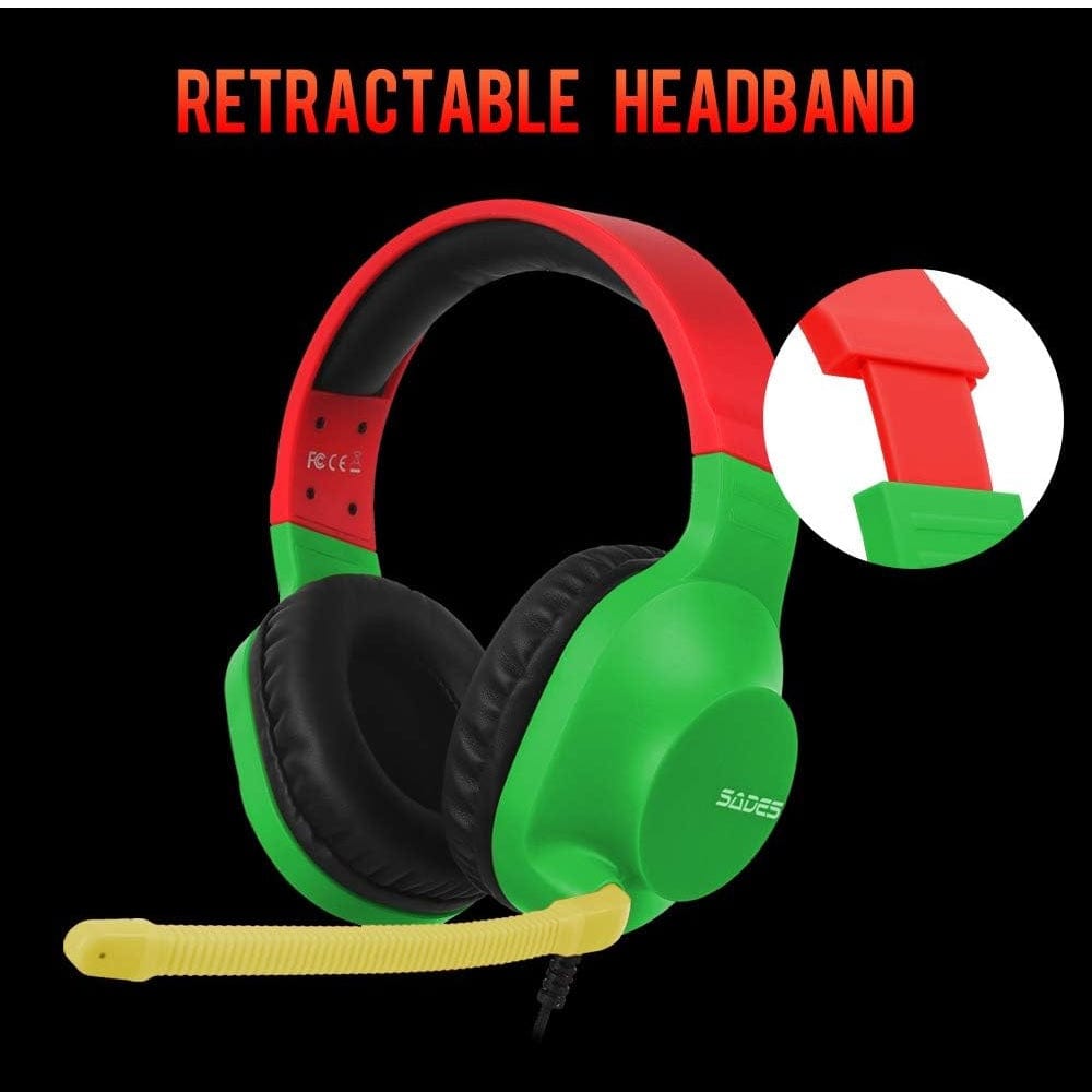 Sades Gaming Sades Spirits Gaming Headset - Rasta