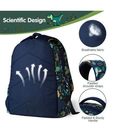 Nohoo - Dino School Backpack - Green