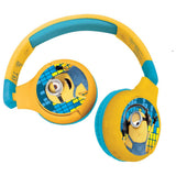 Lexibook - Minions 2-in-1 Foldable Headphones