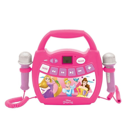 lexibook - princess bluetooth speaker with lights and mics and rechargeable battery