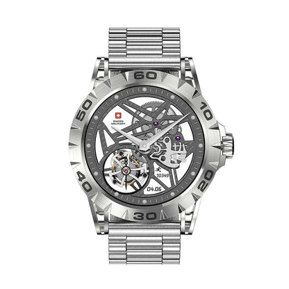 Swiss Military DOM2 Smart Watch Metal With Silver Strap