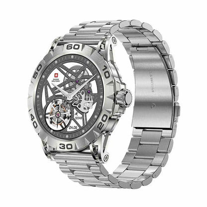 Swiss Military DOM2 Smart Watch Metal With Silver Strap