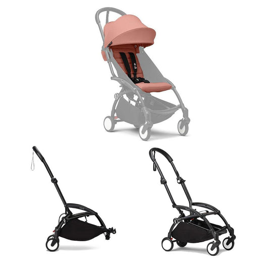 Stokke YOYO3 Black Frame & 6+ Ginger Bundle