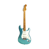 Fender 9236009325 Custom Shop S21 LTD RSTD Pine Strat LCC – Faded Teal Green Metallic