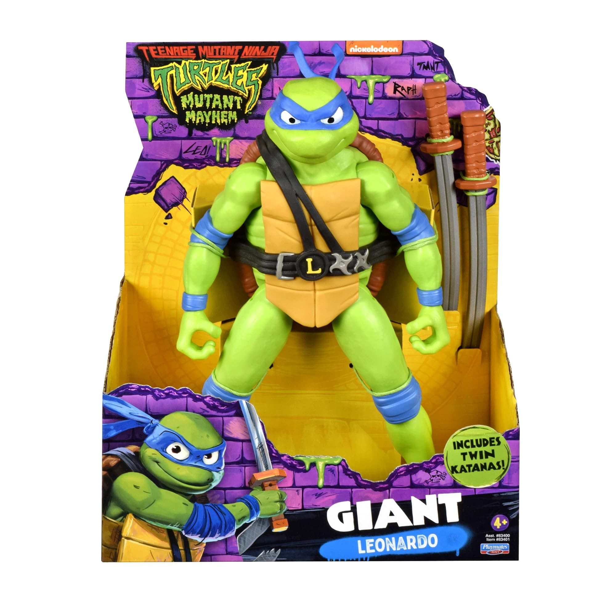 Teenage Mutant Ninja Turtles Action Figures TMNT Giant Leonardo