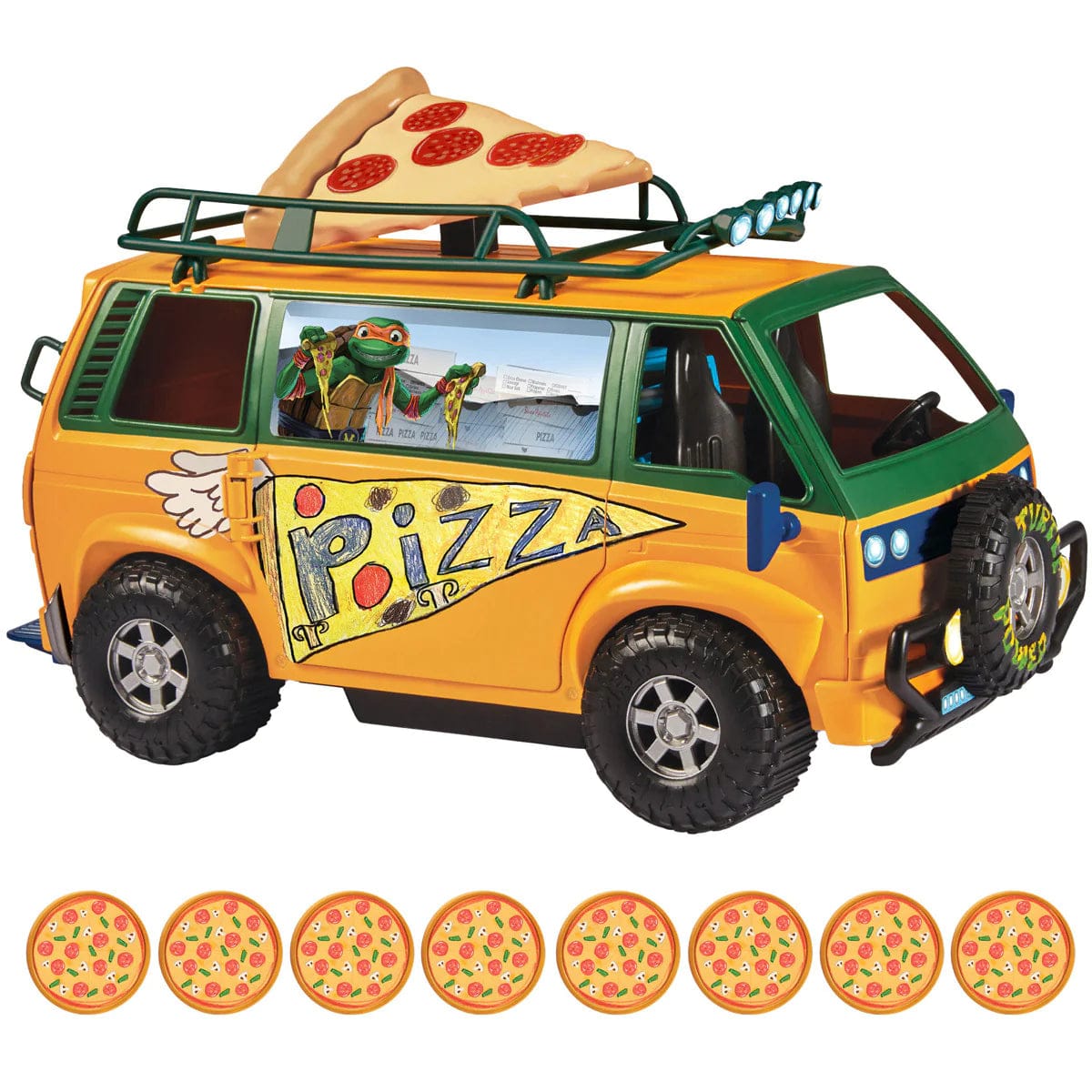 Teenage Mutant Ninja Turtles Action Figures TMNT Movie Pizzafire Van