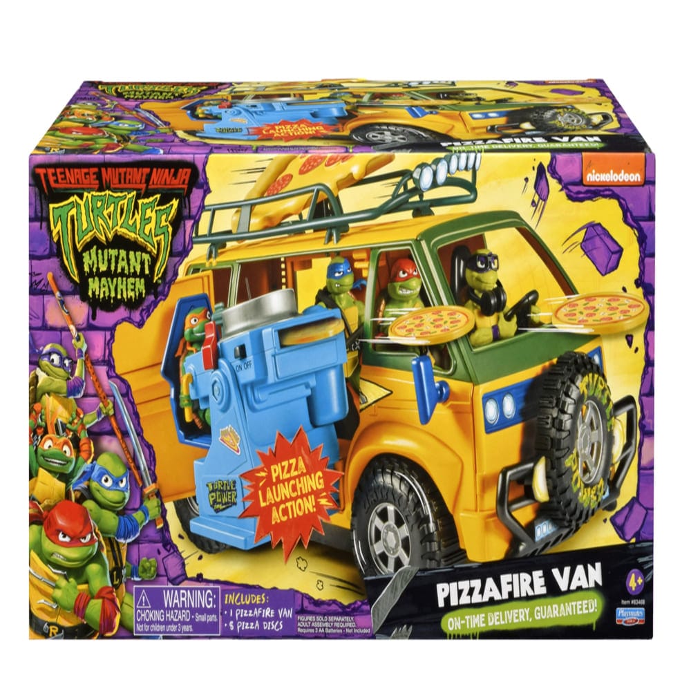 Teenage Mutant Ninja Turtles Action Figures TMNT Movie Pizzafire Van