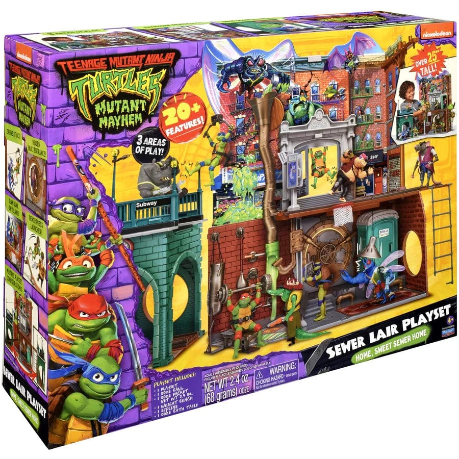 Teenage Mutant Ninja Turtles Action Figures TMNT Movie Sewer Lair Playset