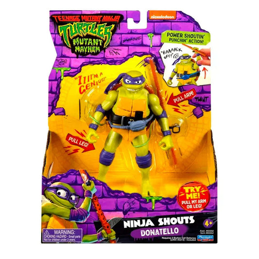 Teenage Mutant Ninja Turtles Action Figures TMNT Ninja Shouts Donatello