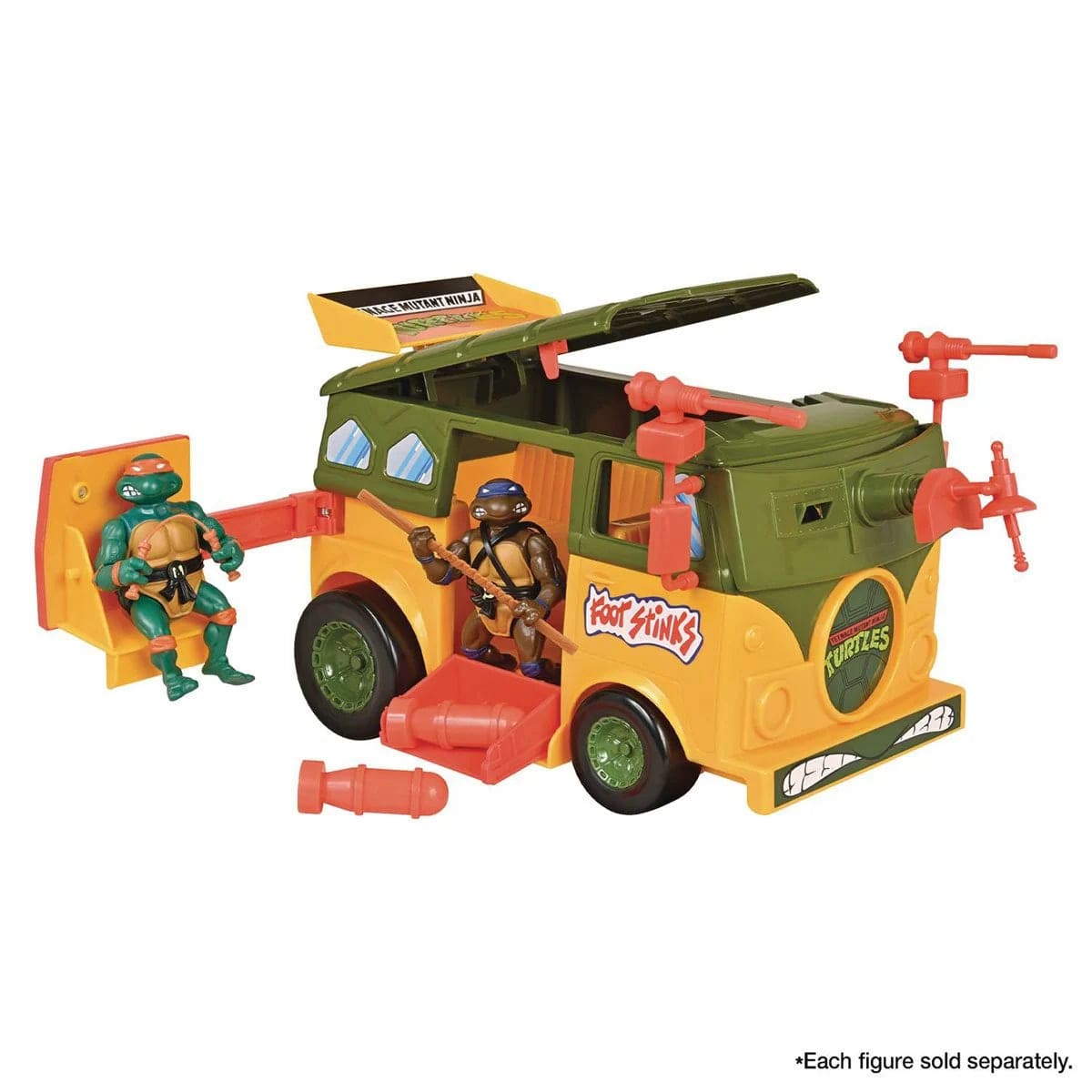 Teenage Mutant Ninja Turtles Action Figures TMNT Original Party Wagon