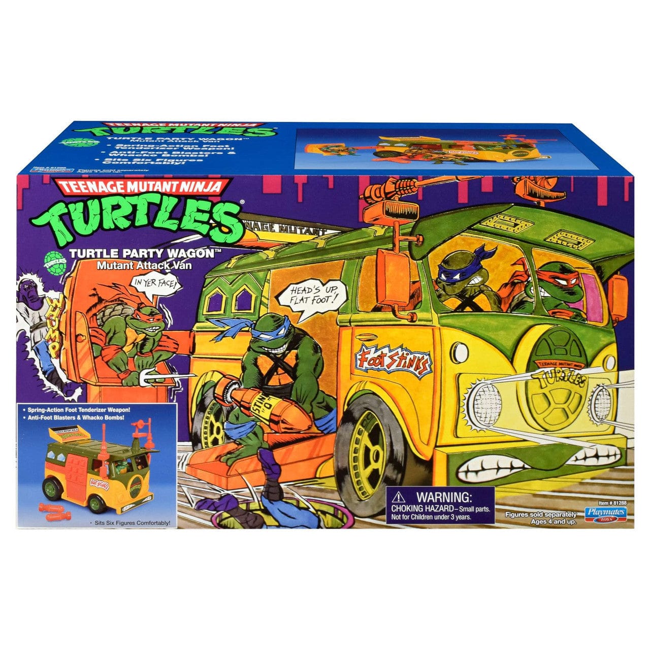 Teenage Mutant Ninja Turtles Action Figures TMNT Original Party Wagon