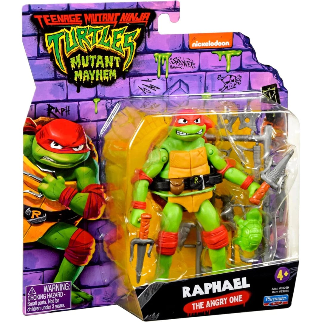 Teenage Mutant Ninja Turtles Action Figures TMNT Raphael The Angry One Basic Figure