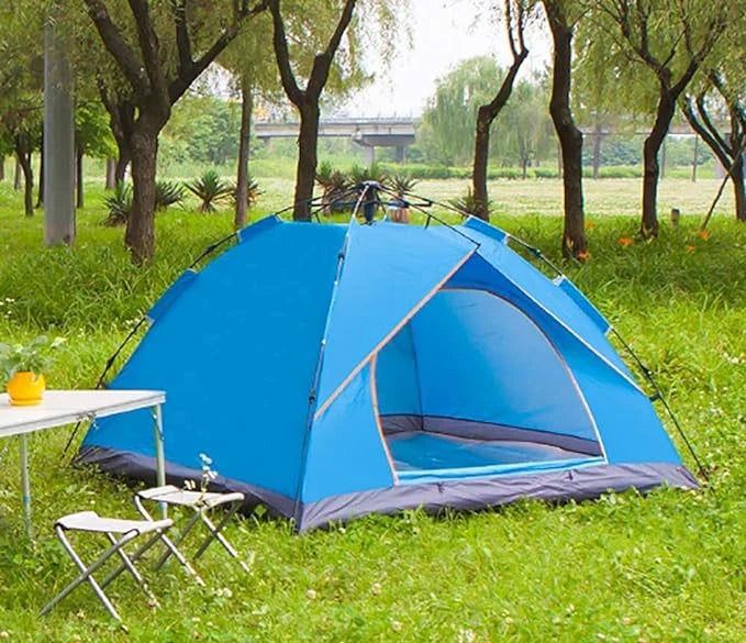 Portable Foldable Camping Tent Waterproof Outdoor Camp Tent for 3-4 Persons Pop up Tent